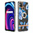 Silicone Candy Rubber Gel Fashionable Pattern Soft Case Cover with Finger Ring Stand Y06B for Realme C21Y