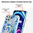 Silicone Candy Rubber Gel Fashionable Pattern Soft Case Cover with Finger Ring Stand Y06B for Realme C25Y