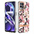 Silicone Candy Rubber Gel Fashionable Pattern Soft Case Cover with Finger Ring Stand Y06B for Realme Narzo 50 4G