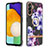 Silicone Candy Rubber Gel Fashionable Pattern Soft Case Cover with Finger Ring Stand Y06B for Samsung Galaxy A04s