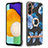 Silicone Candy Rubber Gel Fashionable Pattern Soft Case Cover with Finger Ring Stand Y06B for Samsung Galaxy A04s