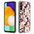 Silicone Candy Rubber Gel Fashionable Pattern Soft Case Cover with Finger Ring Stand Y06B for Samsung Galaxy A04s Pink