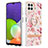 Silicone Candy Rubber Gel Fashionable Pattern Soft Case Cover with Finger Ring Stand Y06B for Samsung Galaxy A22 4G