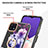 Silicone Candy Rubber Gel Fashionable Pattern Soft Case Cover with Finger Ring Stand Y06B for Samsung Galaxy A22 5G