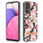 Silicone Candy Rubber Gel Fashionable Pattern Soft Case Cover with Finger Ring Stand Y06B for Samsung Galaxy A33 5G Pink