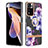Silicone Candy Rubber Gel Fashionable Pattern Soft Case Cover with Finger Ring Stand Y06B for Xiaomi Mi 11i 5G (2022) Purple