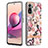 Silicone Candy Rubber Gel Fashionable Pattern Soft Case Cover with Finger Ring Stand Y06B for Xiaomi Redmi Note 10 4G