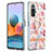 Silicone Candy Rubber Gel Fashionable Pattern Soft Case Cover with Finger Ring Stand Y06B for Xiaomi Redmi Note 10 Pro Max