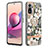Silicone Candy Rubber Gel Fashionable Pattern Soft Case Cover with Finger Ring Stand Y06B for Xiaomi Redmi Note 10S 4G
