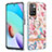 Silicone Candy Rubber Gel Fashionable Pattern Soft Case Cover with Finger Ring Stand Y06B for Xiaomi Redmi Note 11 4G (2021)