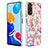 Silicone Candy Rubber Gel Fashionable Pattern Soft Case Cover with Finger Ring Stand Y06B for Xiaomi Redmi Note 11 4G (2022)