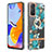 Silicone Candy Rubber Gel Fashionable Pattern Soft Case Cover with Finger Ring Stand Y06B for Xiaomi Redmi Note 11 Pro 5G