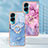 Silicone Candy Rubber Gel Fashionable Pattern Soft Case Cover with Finger Ring Stand YB1 for Huawei Honor 90 Lite 5G