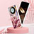 Silicone Candy Rubber Gel Fashionable Pattern Soft Case Cover with Finger Ring Stand YB1 for Huawei Mate 60