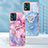 Silicone Candy Rubber Gel Fashionable Pattern Soft Case Cover with Finger Ring Stand YB1 for Motorola Moto E13