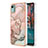 Silicone Candy Rubber Gel Fashionable Pattern Soft Case Cover with Finger Ring Stand YB1 for Nokia C12