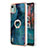 Silicone Candy Rubber Gel Fashionable Pattern Soft Case Cover with Finger Ring Stand YB1 for Nokia C12