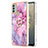 Silicone Candy Rubber Gel Fashionable Pattern Soft Case Cover with Finger Ring Stand YB1 for Nokia C31