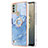 Silicone Candy Rubber Gel Fashionable Pattern Soft Case Cover with Finger Ring Stand YB1 for Nokia C31