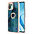 Silicone Candy Rubber Gel Fashionable Pattern Soft Case Cover with Finger Ring Stand YB1 for Xiaomi Mi 11 Lite 5G NE