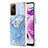 Silicone Candy Rubber Gel Fashionable Pattern Soft Case Cover with Finger Ring Stand YB1 for Xiaomi Redmi Note 12S