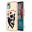 Silicone Candy Rubber Gel Fashionable Pattern Soft Case Cover with Finger Ring Stand YB2 for Nokia C12