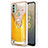 Silicone Candy Rubber Gel Fashionable Pattern Soft Case Cover with Finger Ring Stand YB2 for Nokia C31 Yellow