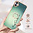 Silicone Candy Rubber Gel Fashionable Pattern Soft Case Cover with Finger Ring Stand YB2 for Samsung Galaxy A04E