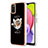 Silicone Candy Rubber Gel Fashionable Pattern Soft Case Cover with Finger Ring Stand YB2 for Samsung Galaxy M02s