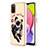 Silicone Candy Rubber Gel Fashionable Pattern Soft Case Cover with Finger Ring Stand YB2 for Samsung Galaxy M02s