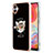 Silicone Candy Rubber Gel Fashionable Pattern Soft Case Cover with Finger Ring Stand YB2 for Samsung Galaxy M04