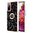Silicone Candy Rubber Gel Fashionable Pattern Soft Case Cover with Finger Ring Stand YB2 for Samsung Galaxy S20 FE 5G