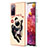 Silicone Candy Rubber Gel Fashionable Pattern Soft Case Cover with Finger Ring Stand YB2 for Samsung Galaxy S20 Lite 5G