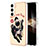 Silicone Candy Rubber Gel Fashionable Pattern Soft Case Cover with Finger Ring Stand YB2 for Samsung Galaxy S24 Plus 5G