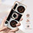 Silicone Candy Rubber Gel Fashionable Pattern Soft Case Cover with Finger Ring Stand YB2 for Sony Xperia 10 IV