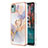 Silicone Candy Rubber Gel Fashionable Pattern Soft Case Cover with Finger Ring Stand YB3 for Nokia C12