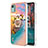 Silicone Candy Rubber Gel Fashionable Pattern Soft Case Cover with Finger Ring Stand YB3 for Nokia C12