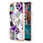 Silicone Candy Rubber Gel Fashionable Pattern Soft Case Cover with Finger Ring Stand YB3 for Nokia C12