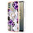 Silicone Candy Rubber Gel Fashionable Pattern Soft Case Cover with Finger Ring Stand YB3 for Nokia C31