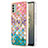 Silicone Candy Rubber Gel Fashionable Pattern Soft Case Cover with Finger Ring Stand YB3 for Nokia C31