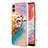 Silicone Candy Rubber Gel Fashionable Pattern Soft Case Cover with Finger Ring Stand YB3 for Samsung Galaxy M04 Mixed