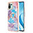 Silicone Candy Rubber Gel Fashionable Pattern Soft Case Cover with Finger Ring Stand YB3 for Xiaomi Mi 11 Lite 4G