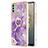 Silicone Candy Rubber Gel Fashionable Pattern Soft Case Cover with Finger Ring Stand YB5 for Nokia C31