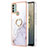 Silicone Candy Rubber Gel Fashionable Pattern Soft Case Cover with Finger Ring Stand YB5 for Nokia C31