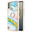 Silicone Candy Rubber Gel Fashionable Pattern Soft Case Cover with Finger Ring Stand YB5 for Nokia C31