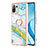 Silicone Candy Rubber Gel Fashionable Pattern Soft Case Cover with Finger Ring Stand YB5 for Xiaomi Mi 11 Lite 4G Colorful