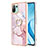 Silicone Candy Rubber Gel Fashionable Pattern Soft Case Cover with Finger Ring Stand YB5 for Xiaomi Mi 11 Lite 5G NE