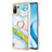 Silicone Candy Rubber Gel Fashionable Pattern Soft Case Cover with Finger Ring Stand YB5 for Xiaomi Mi 11 Lite 5G NE