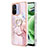 Silicone Candy Rubber Gel Fashionable Pattern Soft Case Cover with Finger Ring Stand YB5 for Xiaomi Poco C55