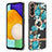 Silicone Candy Rubber Gel Fashionable Pattern Soft Case Cover with Finger Ring Stand YB6 for Samsung Galaxy A34 5G